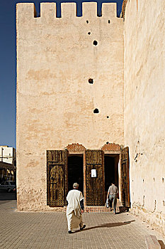 城墙,梅克内斯,摩洛哥,北非,非洲