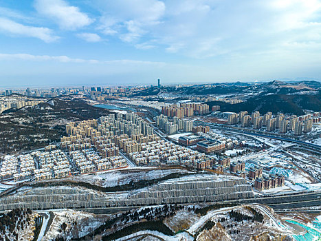 济南藏龙涧雪景