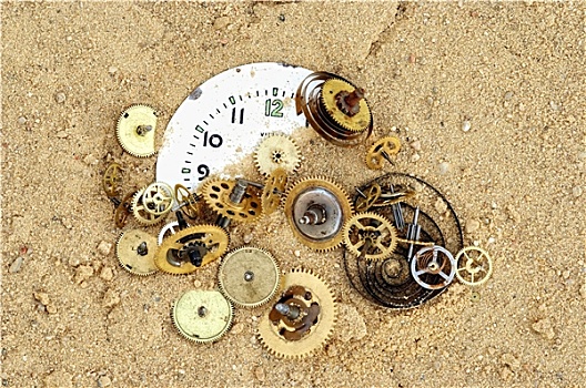 钟表机械,机械,沙子