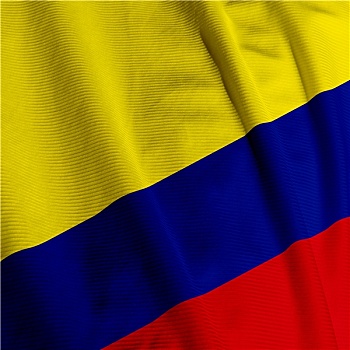 哥伦比亚,旗帜,特写