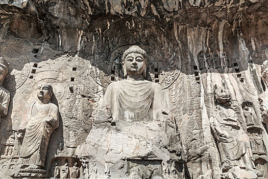 卢舍那大佛,中国河南省洛阳市龙门石窟奉先寺