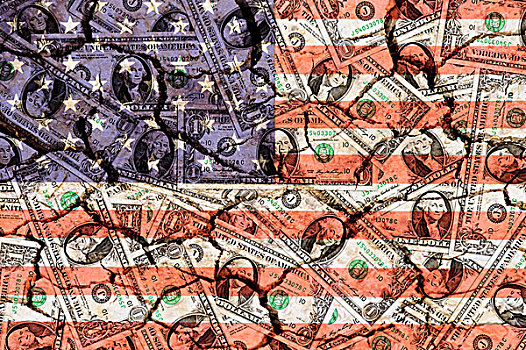 美元,钞票,旗帜