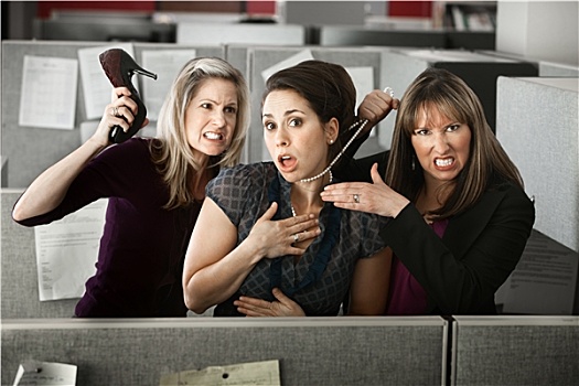 三个女人,争吵,办公室