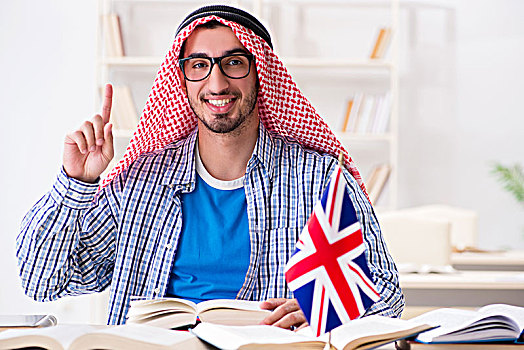 阿拉伯,学生,学习,英语