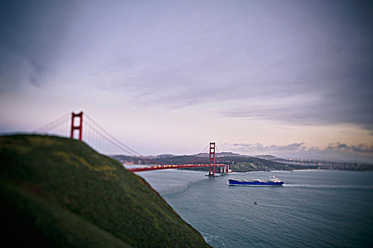 船,旧金山湾,旧金山,加利福尼亚,美国