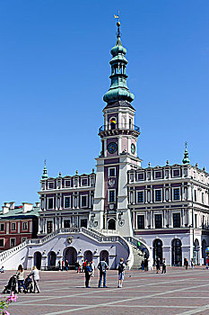 市政厅,市场,卢布林,省,波兰,欧洲