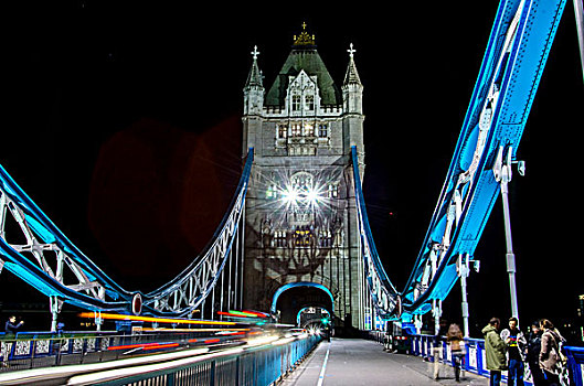光亮,塔桥,夜晚,伦敦,英格兰,英国,欧洲