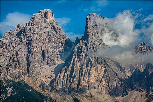 国家公园,全景,山,意大利北部