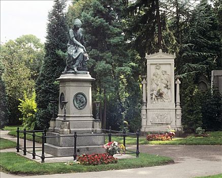 墓地,贝多芬,中心,维也纳,奥地利