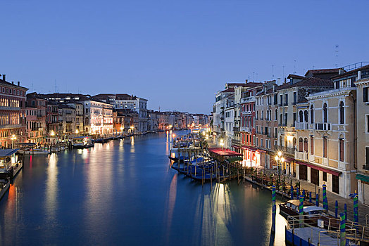 大运河,船,黎明,威尼斯,意大利,欧洲