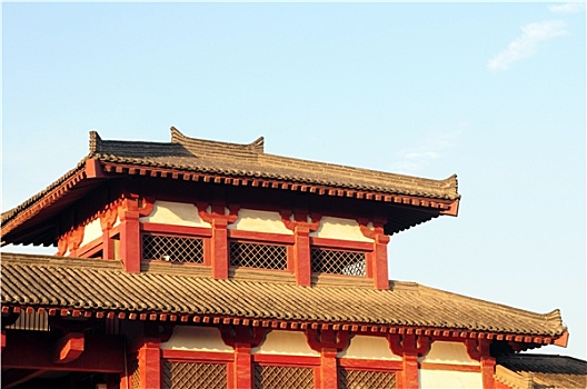 中国,古老,建筑