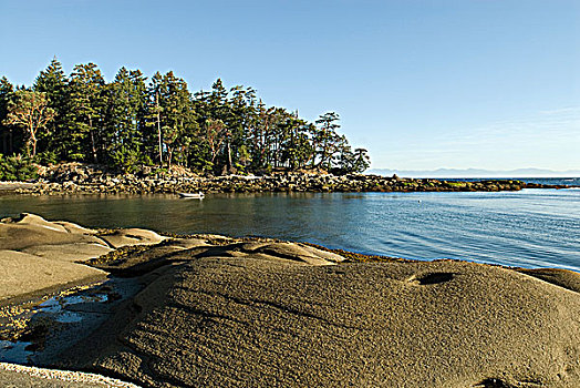 沙岩构造,岛屿,不列颠哥伦比亚省,加拿大
