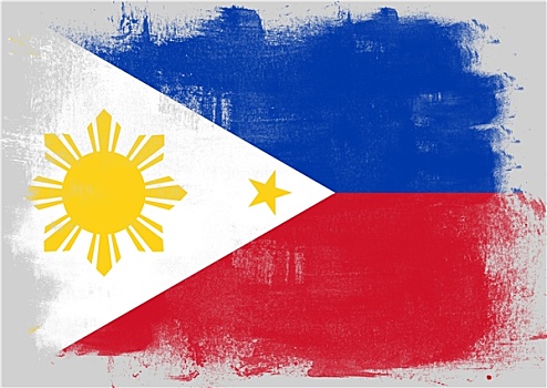 旗帜,菲律宾,涂绘,画刷