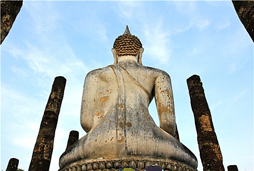 寺院,素可泰,历史,公园,泰国