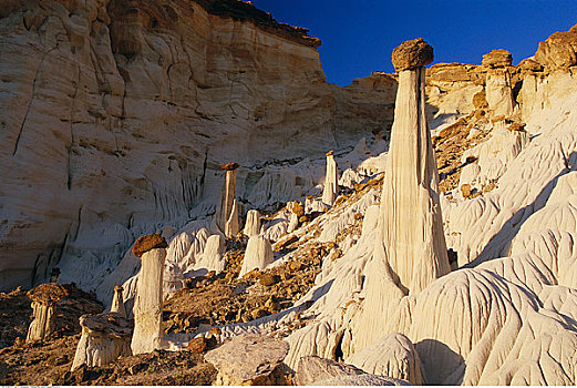 白色,灵异,岩石构造,大阶梯-埃斯卡兰特国家保护区,犹他,美国