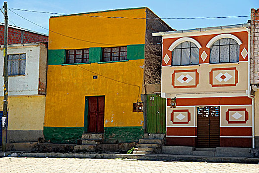 南美,玻利维亚,彩色,建筑