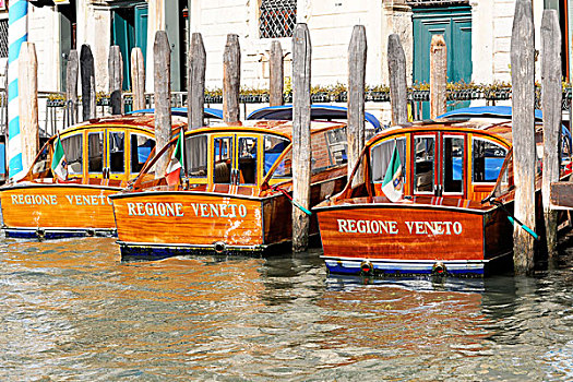 泊位,船,威尼托,水,出租车,威尼斯,意大利,欧洲