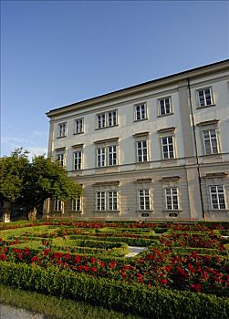 花园,巴洛克,米拉贝尔,宫殿,萨尔茨堡,奥地利,欧洲