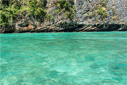 翠绿色,海洋,泰国