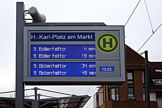 数字显示器,公交车站