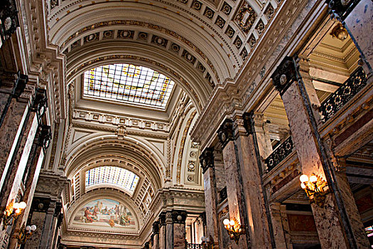 乌拉圭,蒙得维的亚,总部,议会,国家,历史,纪念建筑,室内,大幅,尺寸