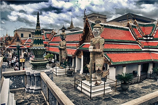 特写,泰国,庙宇,曼谷