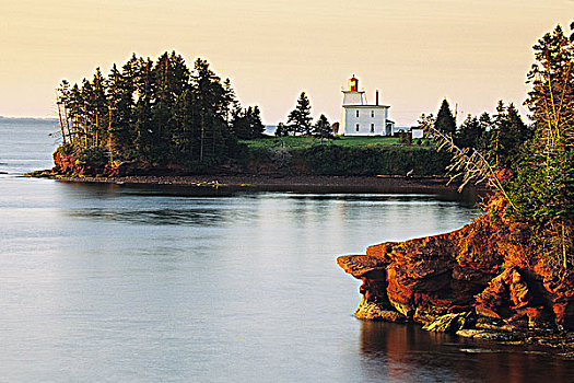 堡垒,灯塔,爱德华王子岛,加拿大