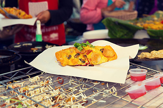 特写,餐食,街边市场