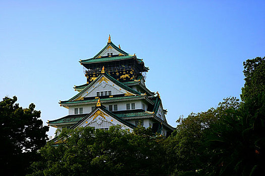 日本大陂古城著名建筑天守阁