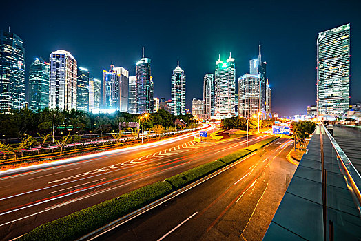 上海陆家嘴夜景