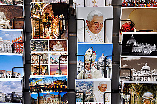 明信片,教皇,梵蒂冈,罗马,拉齐奥,意大利,欧洲