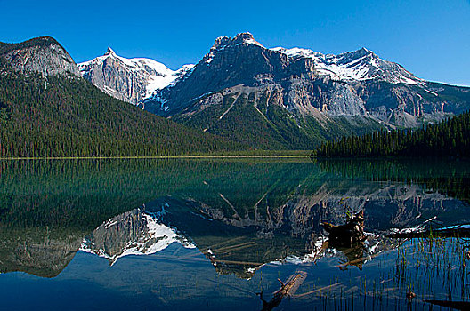 加拿大,不列颠哥伦比亚省,幽鹤国家公园,山脉,翡翠湖