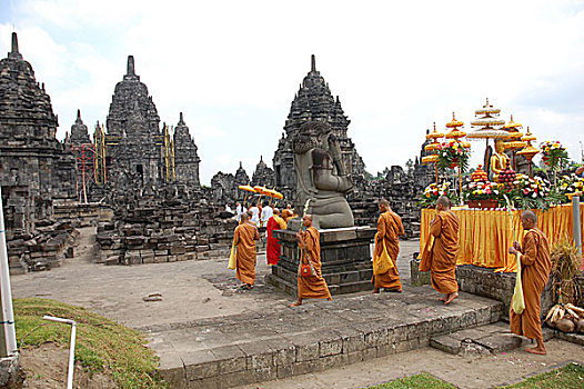 白天,庆贺,佛教,庙宇,节日,出生,中爪哇,印度尼西亚,五月,2008年