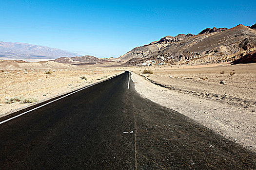 沙漠公路,死亡谷国家公园,加利福尼亚,美国