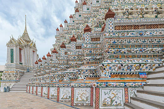 泰国曼谷郑王庙寺庙及佛塔