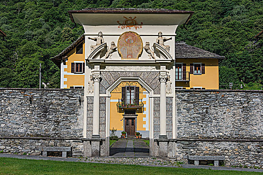 入口,大门,博物馆,市区,提契诺河,瑞士