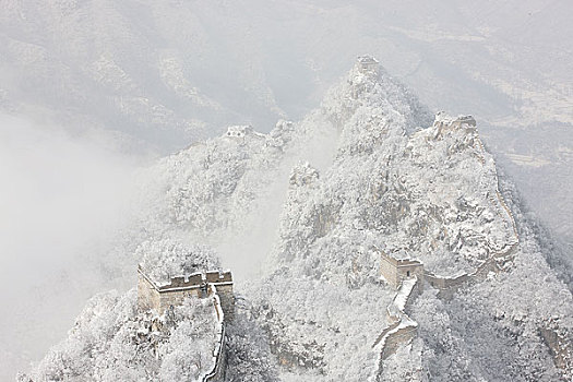 箭扣长城雪景