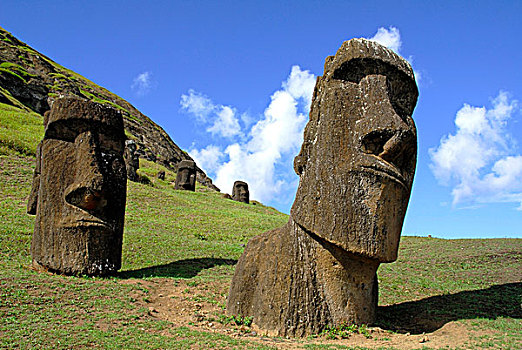 复活节岛石像,复活节岛,智利,南美