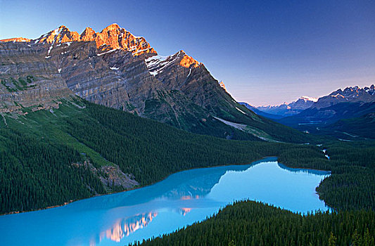 山,佩多湖,班芙国家公园,班芙,艾伯塔省,加拿大