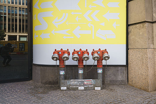 城市街头消防栓,德国柏林城市建设