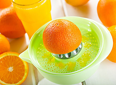 橙色,榨汁,新鲜水果,玻璃杯,果汁