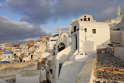 特色,建筑,漂亮,日出,锡拉岛,希腊