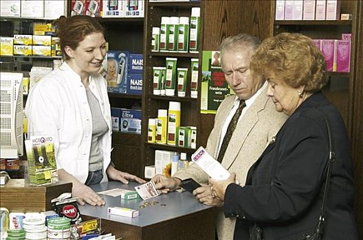 制药,女销售,协助,药物,顾客,健康,销售,烹饪,处方药