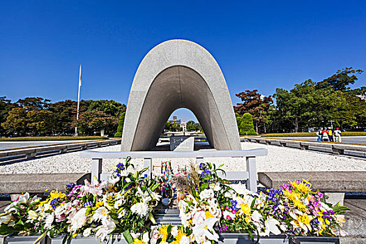 日本,九州,广岛,平和,纪念公园,一个,炸弹,受害者
