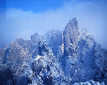 安徽黄山云海雪