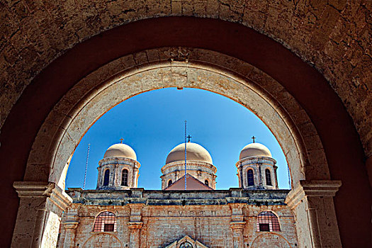 圣三一教堂,寺院,克里特岛,希腊
