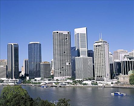 城市天际线,布里斯班,昆士兰,澳大利亚