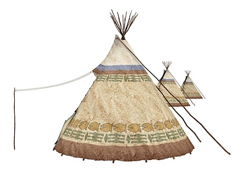 美洲印地安人,圆锥形帐篷
