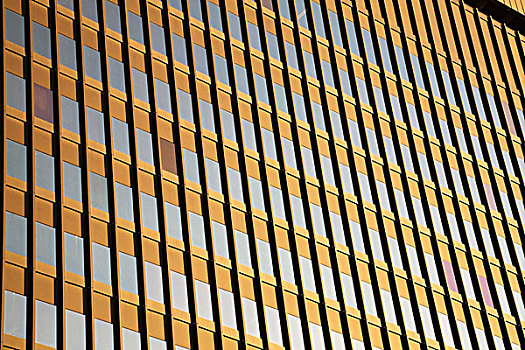 玻璃窗,侧面,现代办公室,建筑,蒙特利尔,魁北克,加拿大