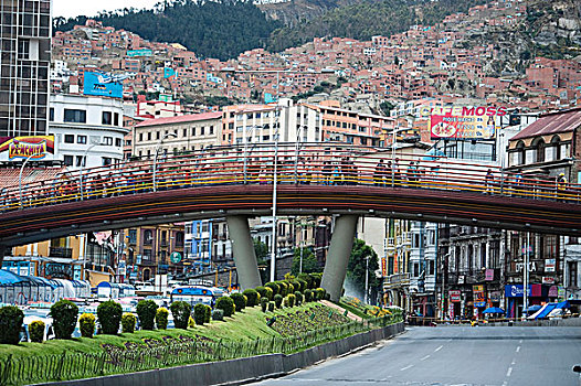 步行桥,玻利维亚,南美